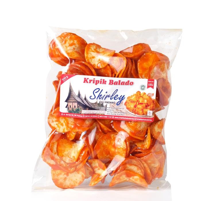 

KRIPIK BALADO SHIRLEY BULAT 500GR / SANJAI BALADO PADANG