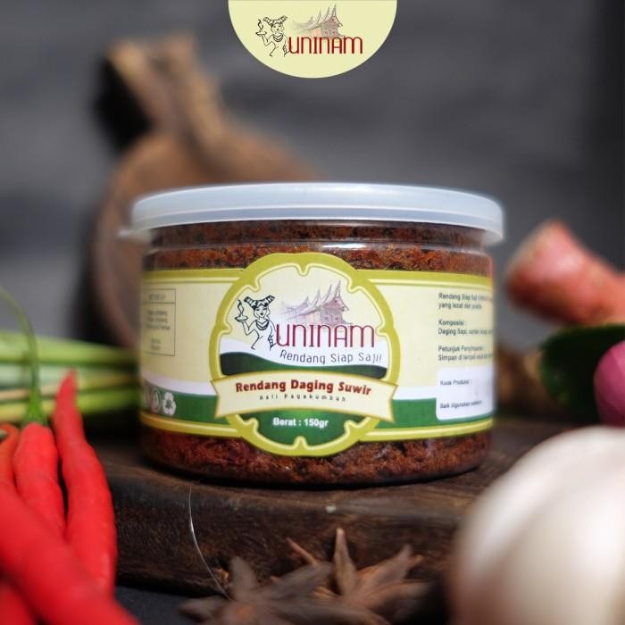 

Stok Baru Rendang Daging Suwir 150gr / Rendang Daging Suwir Uninam Ukuran Kecil