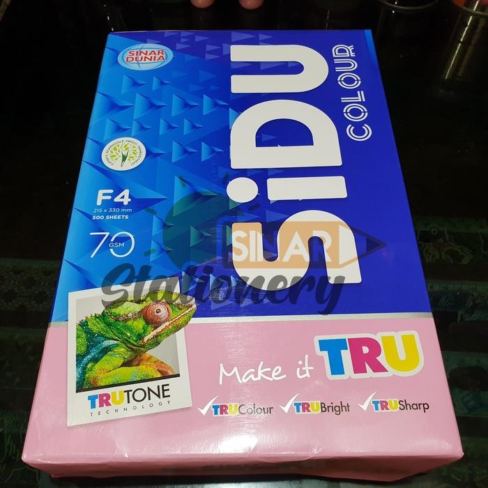 

Kertas Hvs F4 70Gr Pink Merk Sidu
