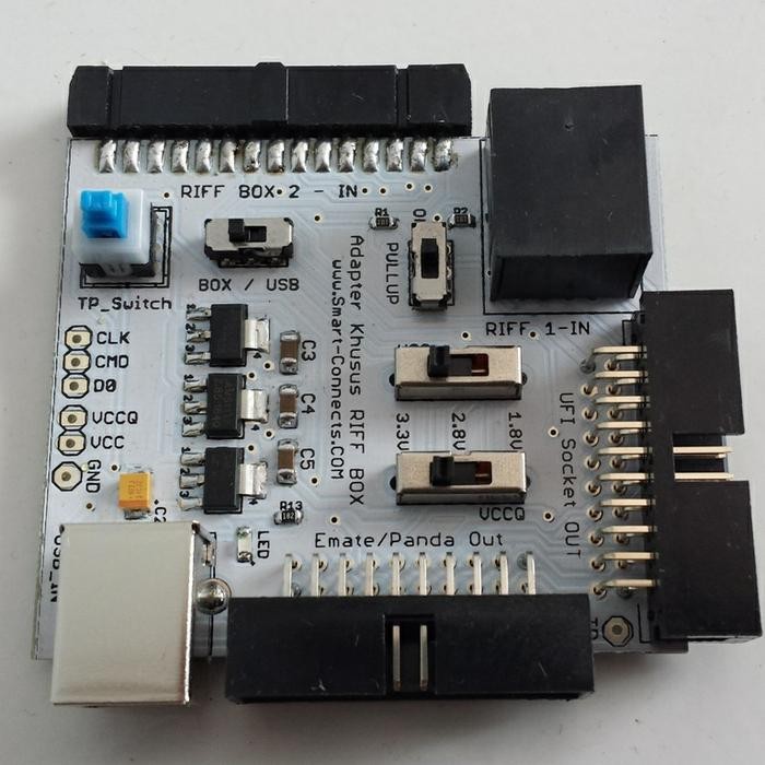 SMART CONNECTS DIRECT ISP EMMC ADAPTER DGN TAMBAHAN VCC VCCQ EXTERNAL