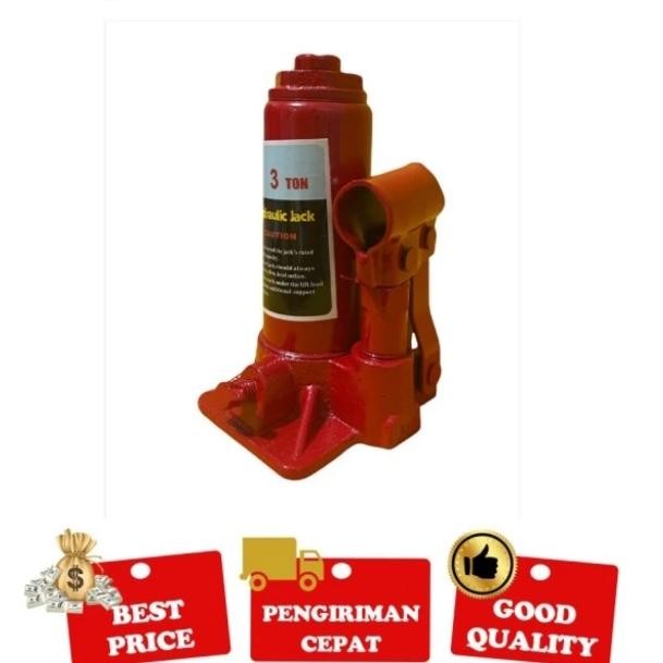 DONGKRAK BOTOL 3 TON - DONGKRAK MOBIL HIDROLIK