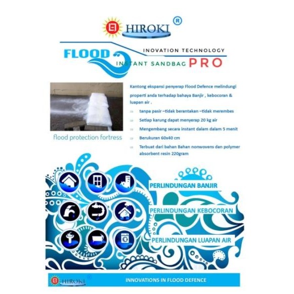 HIROKI FLOOD SACK PRO KARUNG TAHAN AIR ANTI TEMBUS REMBES BANJIR HUJAN
