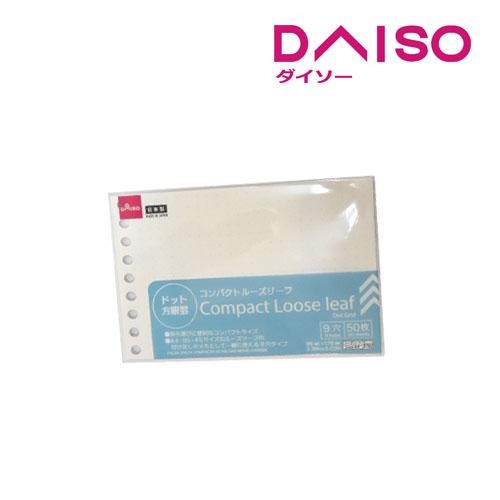 

Daiso Compact Loose leaf - Dot Grid - 50 sheets -
