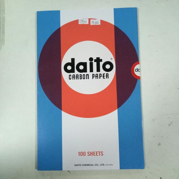 

Pilihan- Kertas Karbon Daito Folio Hitam Carbon Paper