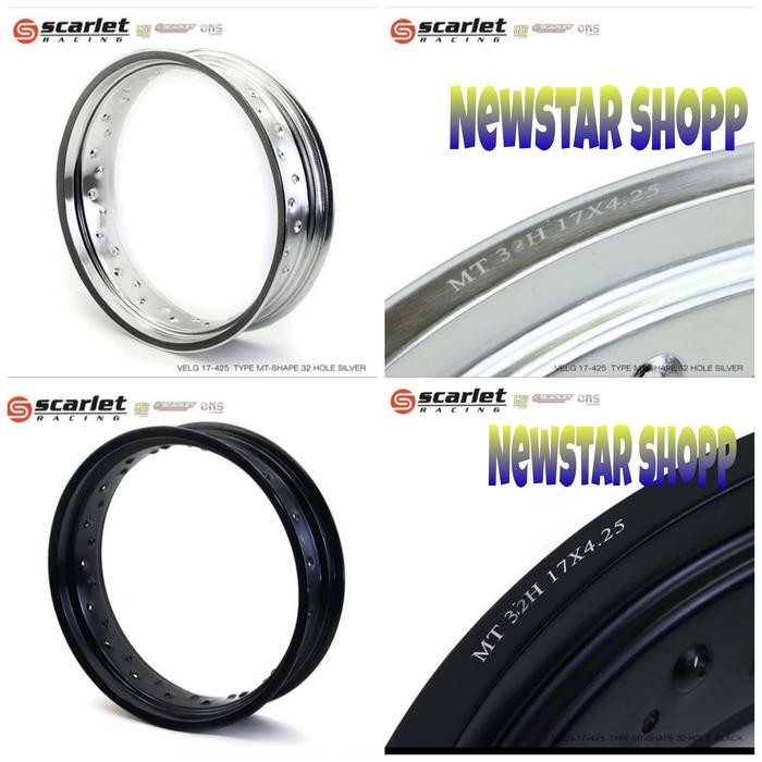 Velg Scarlet 425 Ring 17 Hole 32 Crf 150 Velg Scarlet 425 17 Mt Shape