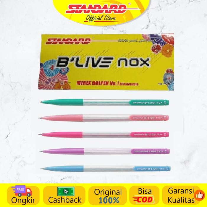 

Standard - Pulpen Blive Nox 0.3 ( Alat Tulis / Pen / Ballpoint / Pena )