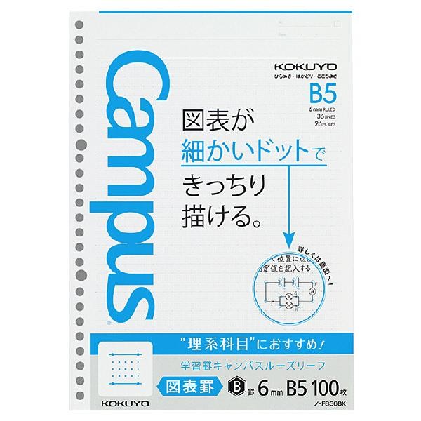 

Campus Loose Leaf Chart Ruler 6mm B5 - 100Lembar