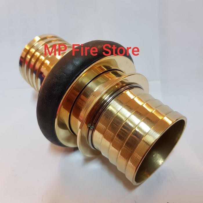COUPLING MACHINO KOPLING SELANG PEMADAM KEBAKARAN 2 INCH KUNINGAN