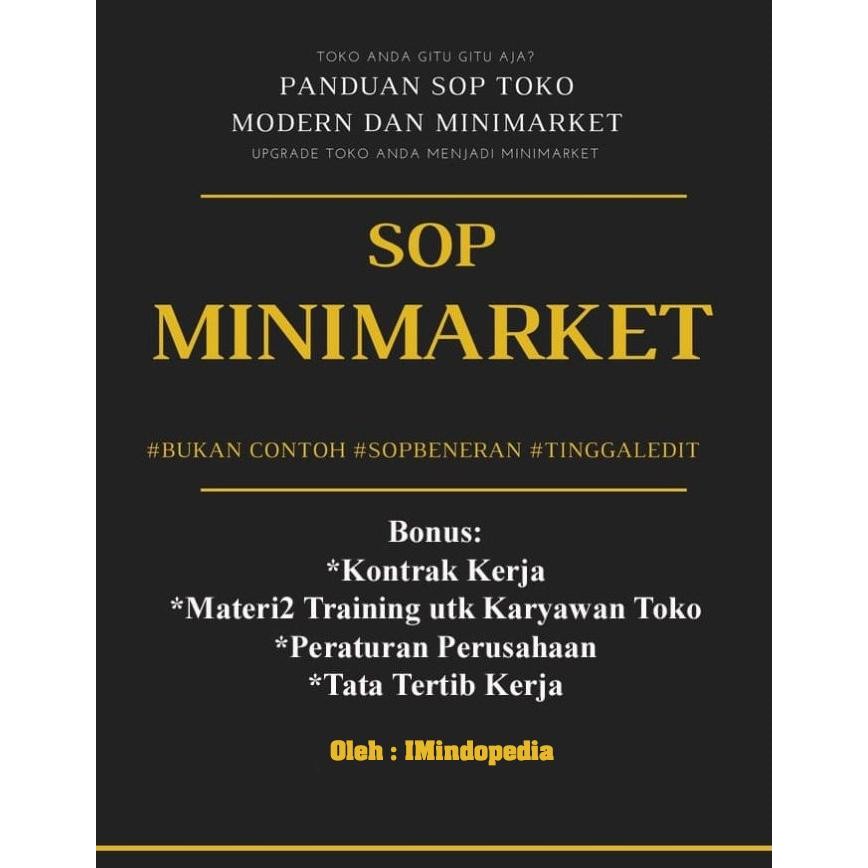 

PROMO SOP MINIMARKET TOKO RETAIL MODERN + FLOWCHART + BONUS