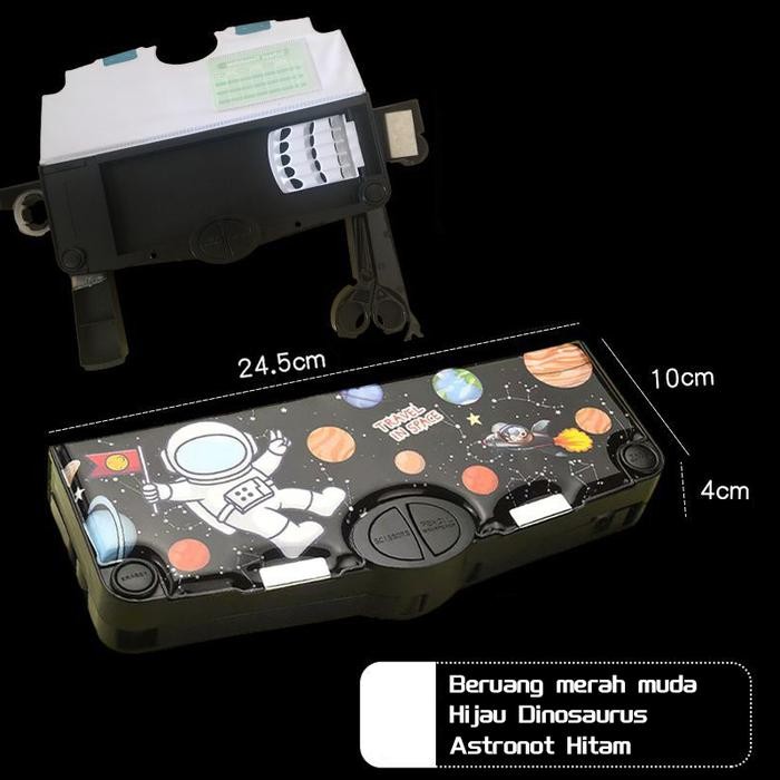 

TEMPAT PENSIL ASTRONOT KOTAK WADAH ALAT TULIS HITAM ASTRONOT KOTAK PENSIL MAGNET 24,5 X 10 X 4 CM