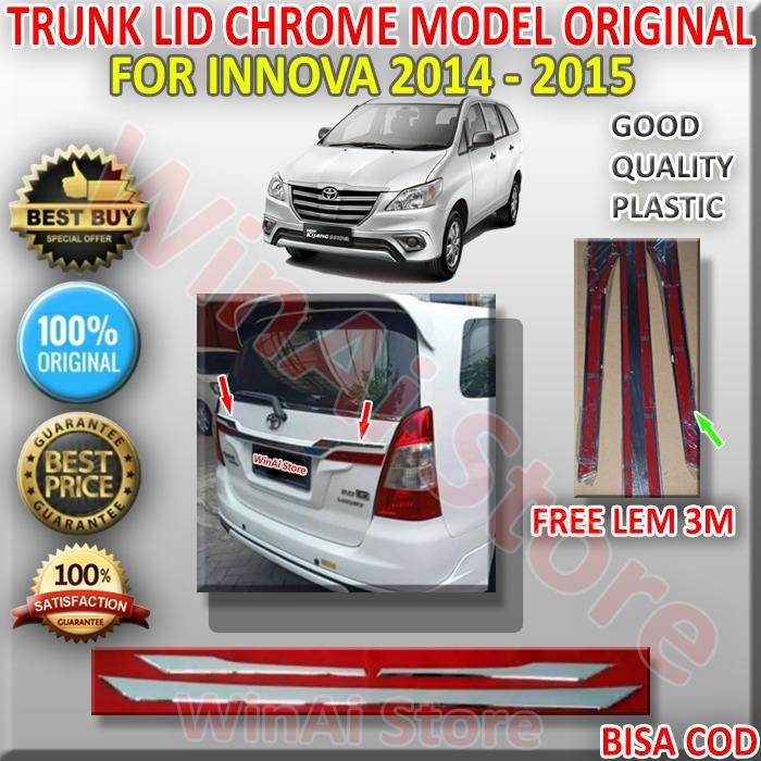 TRUNK LID TRUNKLID-LIS PINTU BELAKANG INNOVA 2014-2015 MODEL ORIGINAL