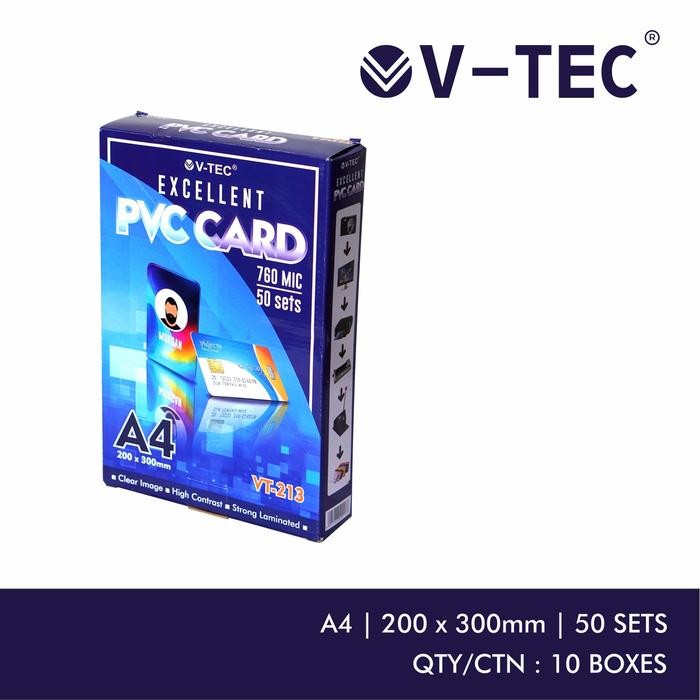 

V-Tec Kertas PVC Card Warna Putih VT-213 A4