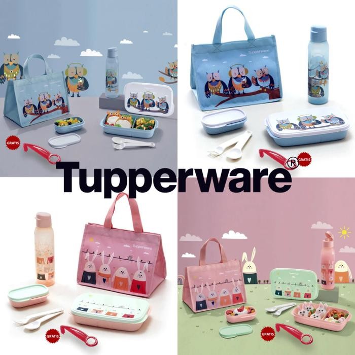 Tupperware Foodie Lunch Set Kotak Bekal Makan Anak