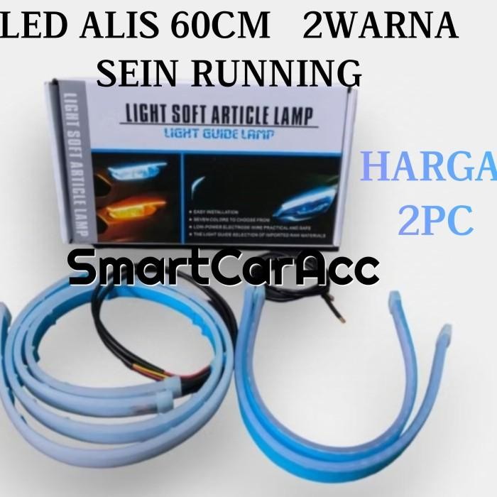 VARIASI LAMPU LED ALIS RUNNING 2 WARNA 60CM MOTOR MOBIL