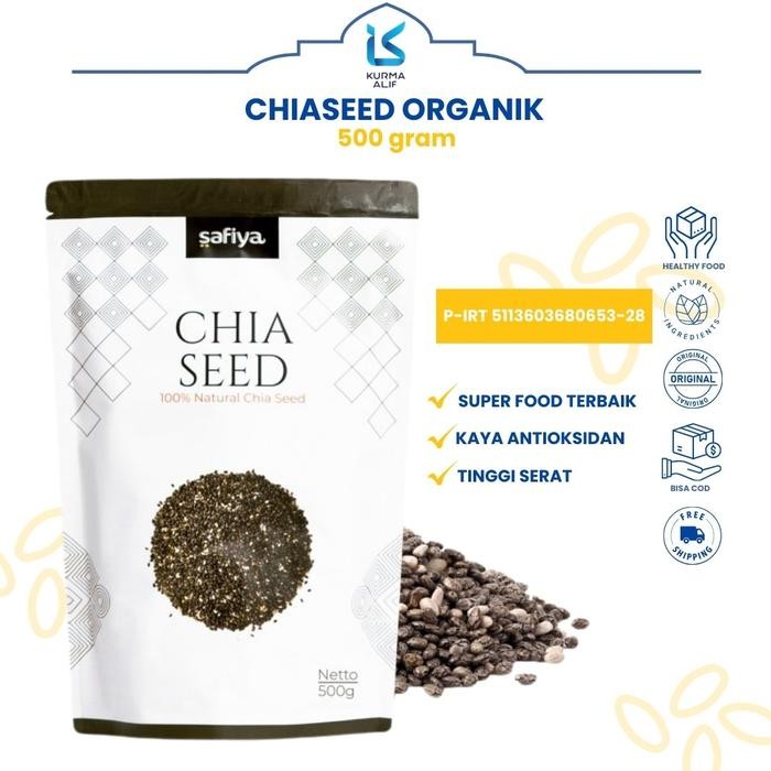

Adv - Chia Seed Organic Mexico 500 Gr Chiaseed Premium Original