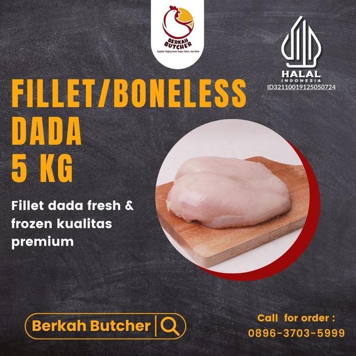 

Pilihan- Dada Ayam Fillet / Boneless Bagian Dada Mentok - Berkah Butcher