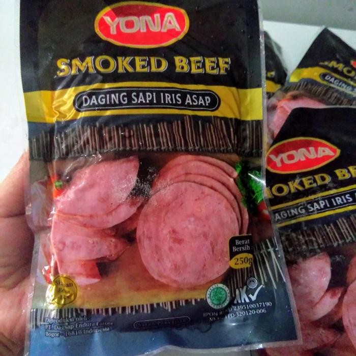 Pilihan- Smoked Beef / Daging Asap / Daging Sapi Iris Asap Yona 250Gr