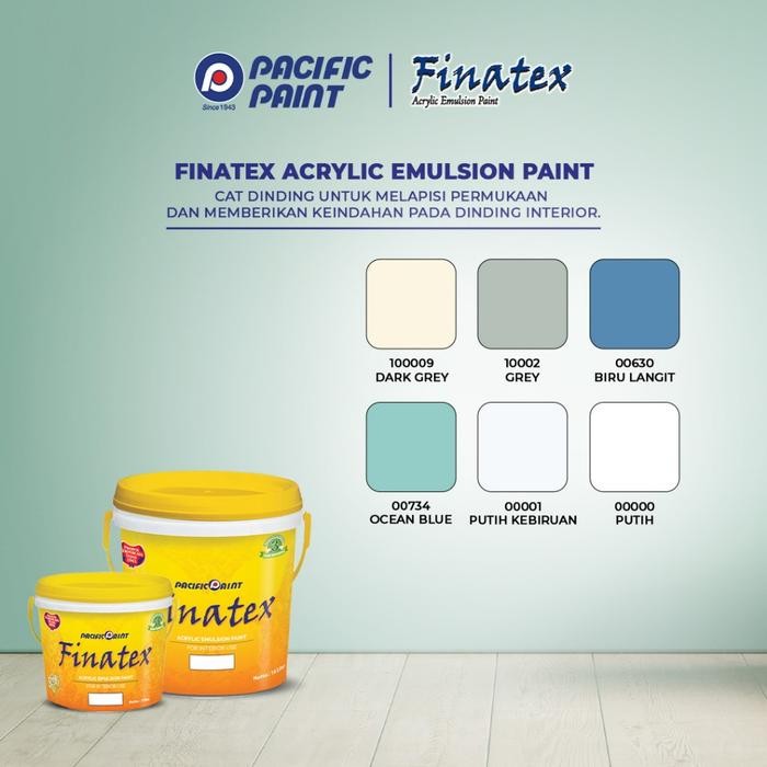 Finatex Acrylic Emulsion-Cat Dinding Interior- MADU EMAS-5kg masih ready