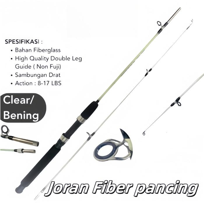 Hiu Joran Fiber Solid Drat Action 8-17 Lbs Medium 165 180 270 Fukushima Manbo Joran Tornado Paradise