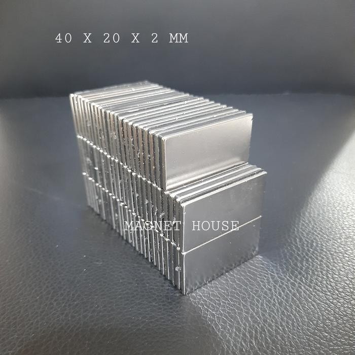 

New Magnet Neodymium Persegi 40x20x2 mm 40x20x2mm 40mmx20mmx2mm