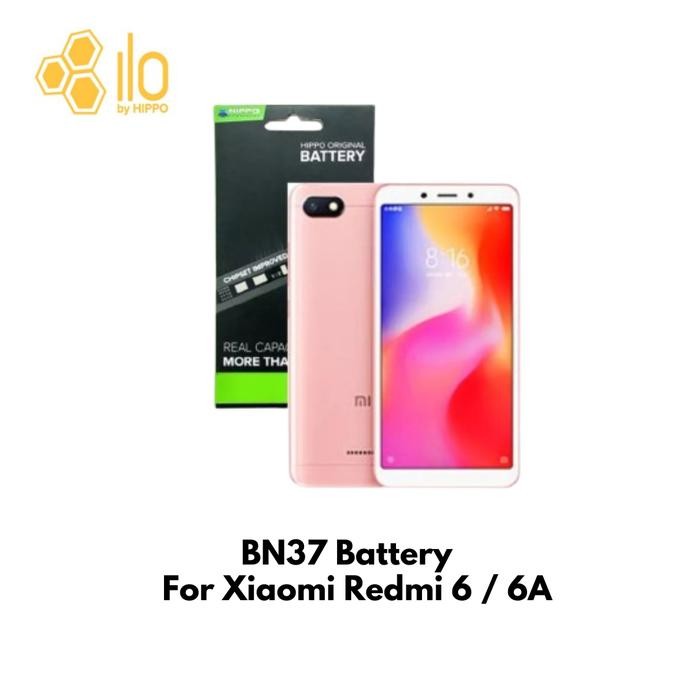 Hippo Baterai Xiaomi Redmi 6 6A BN37 Baterry 2900Mah Original 100%