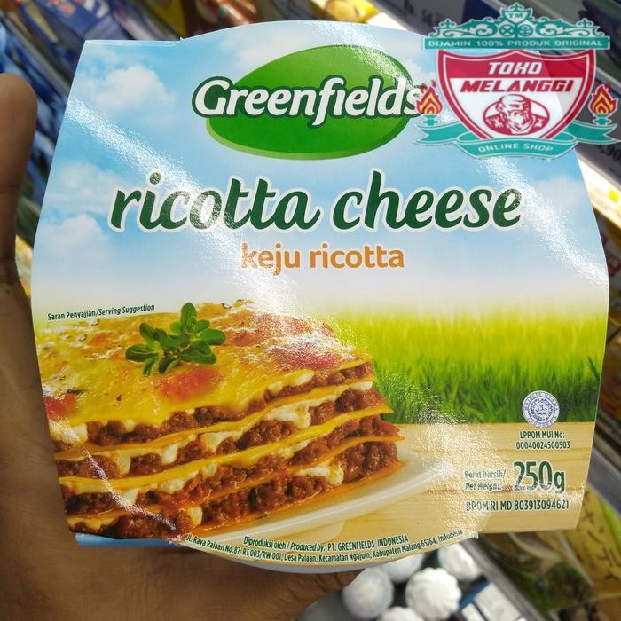 

Pilihan- Greenfields Ricotta Cheese 250 Gr Greenfield Keju Ricotta
