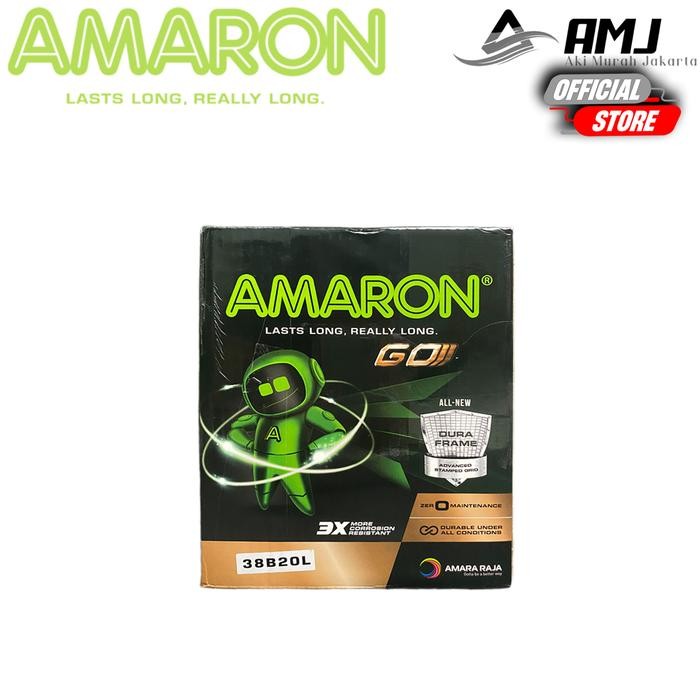 Amaron GO Aki Mobil Daihatsu Sigra NS40ZL / 38B20L - 35Ah Aki Kering