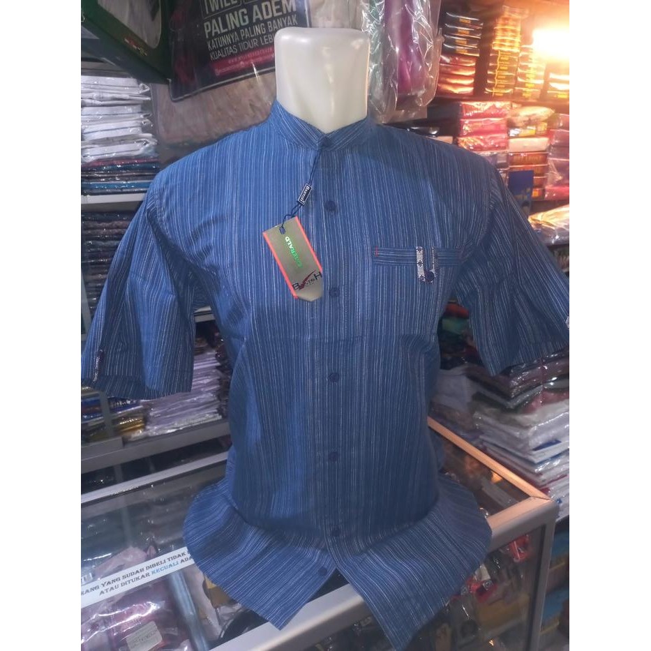 BAJU KOKO MUSLIM BASTOH EMERALD LENGAN PENDEK