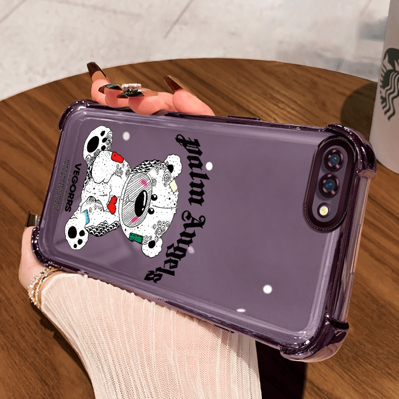 Casing Hp untuk OPPO A5 A3s A12E Realme C1 Case Casing Beruang yang rusak HP pola Kesing Kasing empa