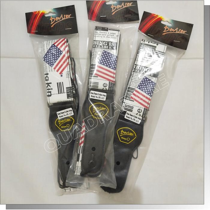 TERLARIS Tali Gitar Guitar Strap Deviser Motif Lebar 50 mm