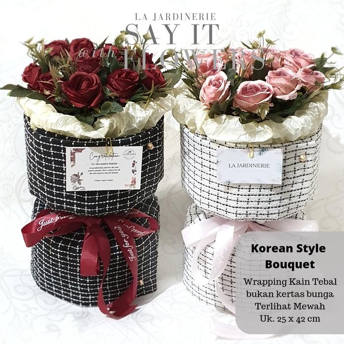 Buket Bunga Korea Wisuda Lamaran Anniversary Bucket Kado Bunga Murah