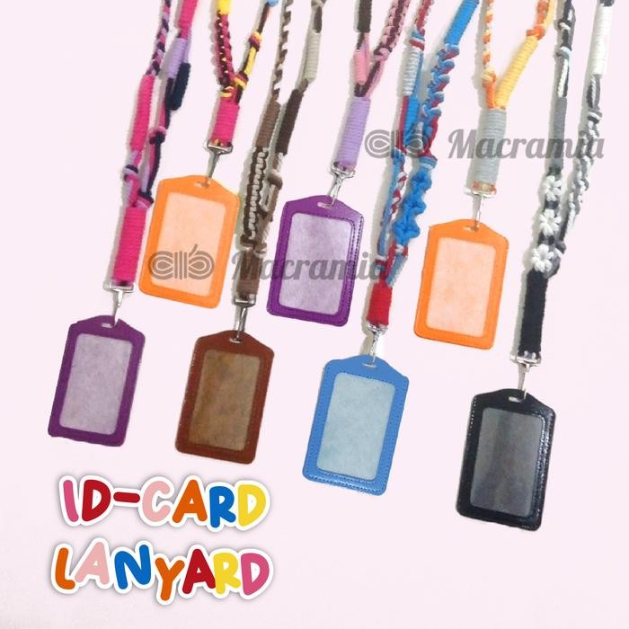 

OJ Macrame Lanyard Handmade BY MACRAMIA Premium Tali Lanyard Tali ID Card Lucu COD