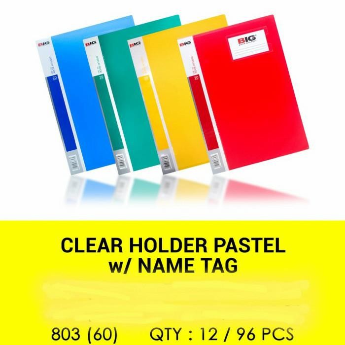 

OJ CLEAR HOLDER / DISPLAY BOOK BIG + NAME TAG F4-803 ISI 60 LEMBAR