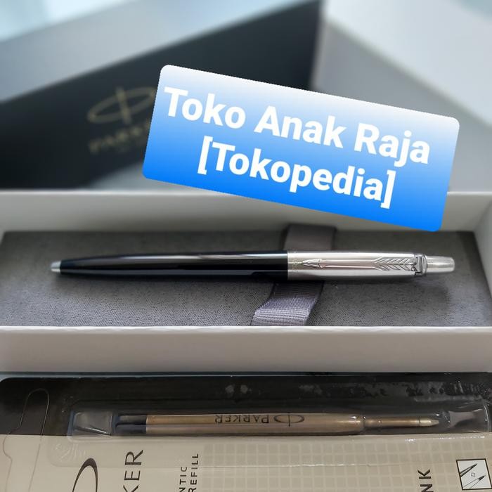 

New PAKET 1 KLIK: 1 pc Parker Jotter Black Ballpoint+1 pc Refill BP
