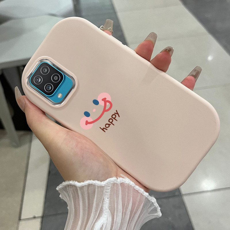 Casing Hp Untuk Samsung Galaxy A12 4G A12 5G F12 M12 A13 Case Casing Emoji tas pola Kesing HP Kasing
