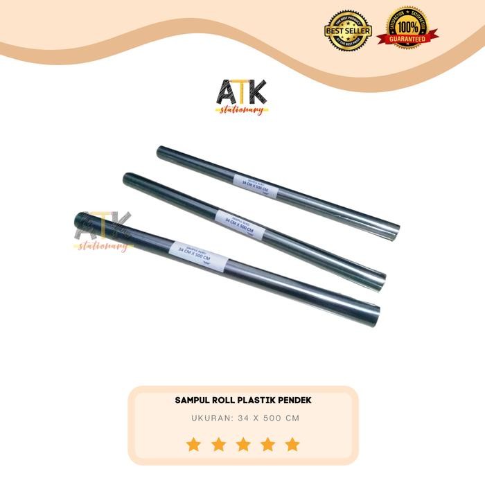 

New Sampul Buku Roll Plastik Pendek 34 X 500 Cm atk