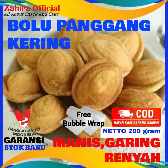

Pilihan- Kue Bolu Panggang Kering Roti Ketapang Jadul 200 Gram