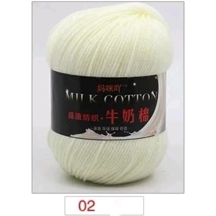Milk cotton 3ply / Benang rajut katun 3ply