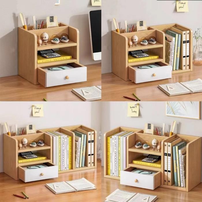 Highline Meja Rak Rak Buku Multifungsi Rak Organizer Meja