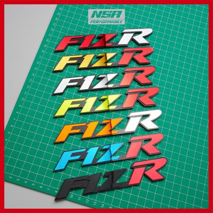 NSA 2PCS EMBLEM F1ZR 3D LOGO FIZR TIMBUL BUKAN STIKER YAMAHA FIZR AKSESORIS MOTOR YAMAHA F1ZR