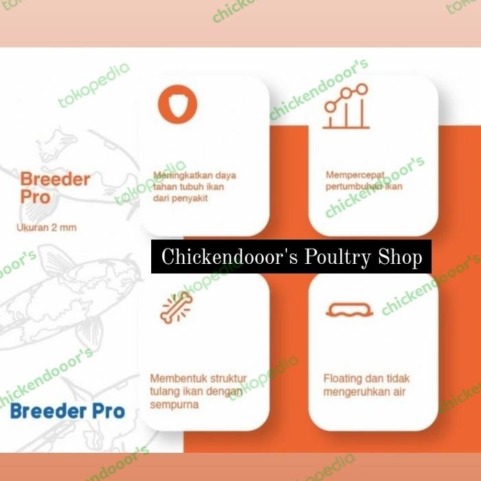 CP BREEDER PRO 2MM PELET COKLAT NATURAL 10KG MAKANAN IKAN KOI DRY JASA KIRIM BEBAS NUTRISI SEIMBANG