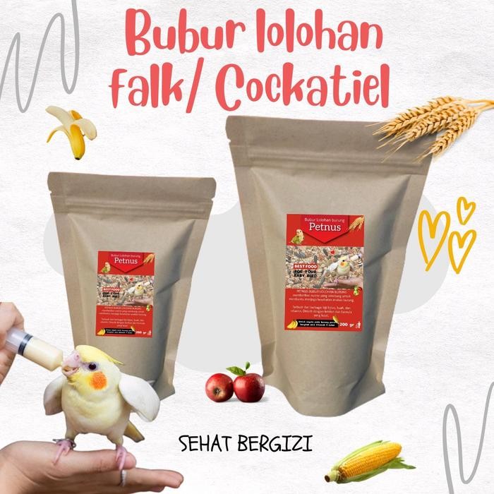 Phoenix Aviary - Pakan Bubur Lolohan Burung Paruh Bengkok Parkit Australia/Falk