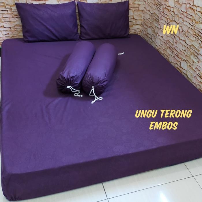 5ihu Sprei Polos Embos Sprei Klaten Ukuran 200, 180, 160 Kain Karet Tencel 60 S Silver Pine