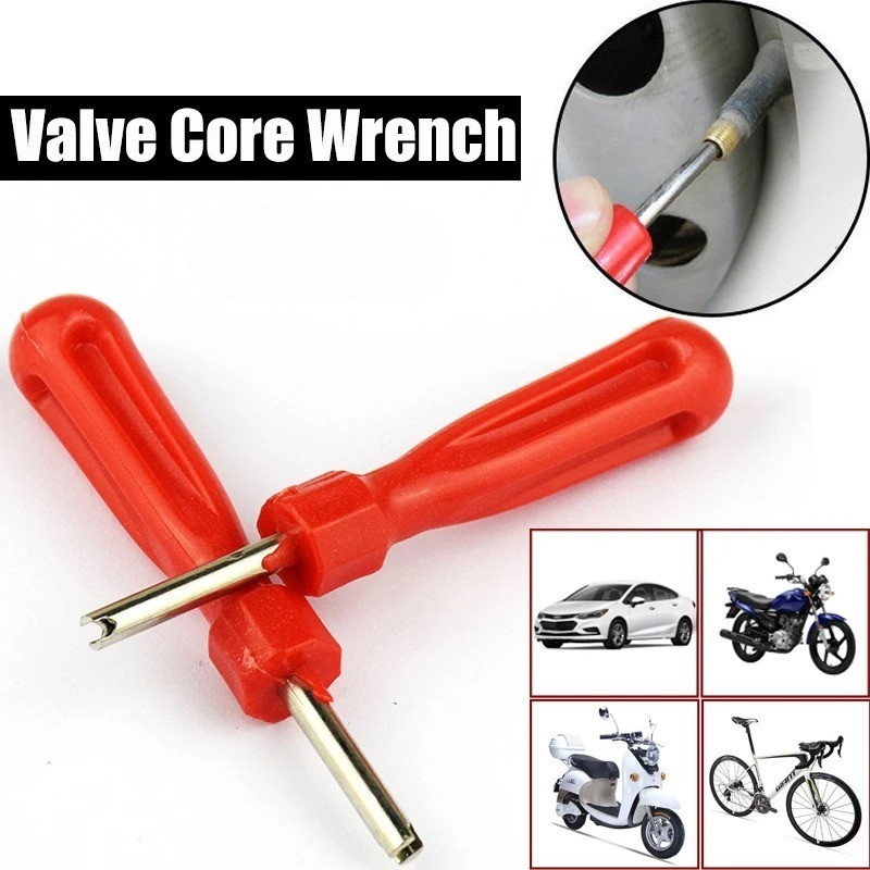 Tire Valve Core Removal Screwdriver Valve Core Wrench Removal Adjustment Deflation Tool Tire Repair 
