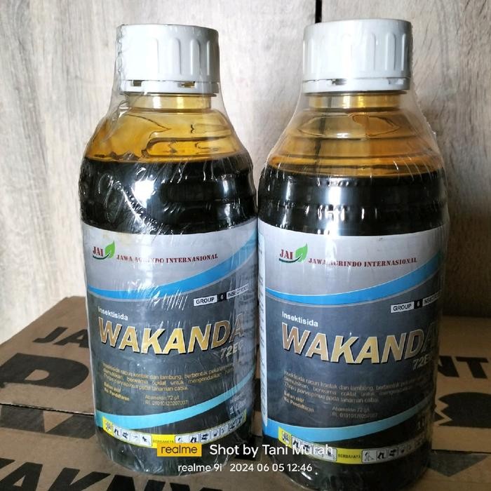 WAKANDA 72 EC Abamektin 1 Liter untuk Serangan Wereng Trip Kutu Kebul Tungau Ulat Kaper pada