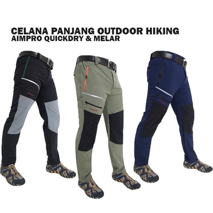 Eiger - Celana Gunung Panjang Quick Dry Hiking Streach Outdoor - Celana Gunung