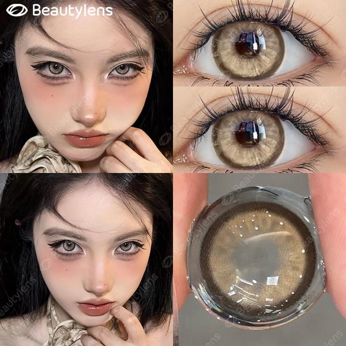 bqw3- Beautylens Softlens Cat Eye Totem Natural Eye Color Contact Lens 14.5Mm Softlens Lensa