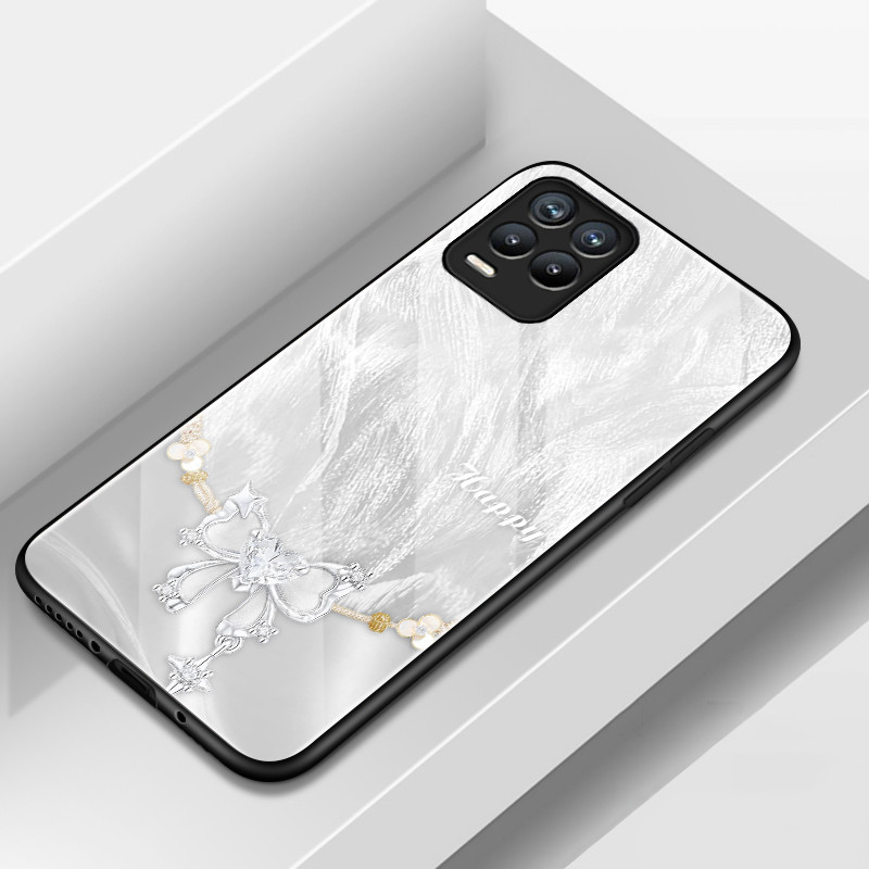 Casing Hp Untuk Realme 8 5G 8s 5G 8 Pro Case Casing HP Softcase Kaca Cangkang Keras Silikon Tepi Lem