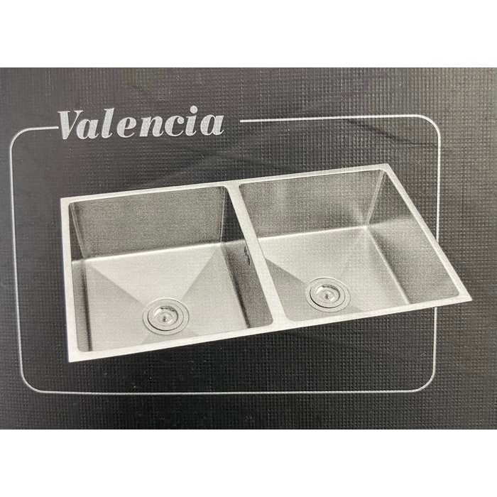 Kitchen Sink 2 Lubang Bravia Stainless