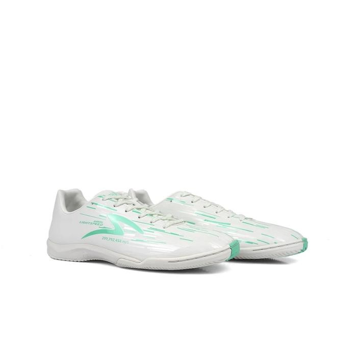 SPECS LIGHTSPEED REBORN IN LIGHTEST SKY GREEN BUG SPE1020236 SEPATU FUTSAL SPECS PUTIH HIJAU 100%